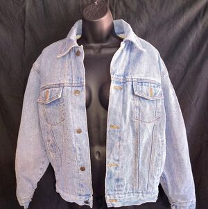 Faux Sherpa Lined Denim Trucker Jacket